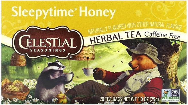 셀레스티얼 시즌스 허브 티 슬리피타임 꿀 20개 Celestial Seasonings Herbal Tea Sleepytime Honey 20 ct, 슬리피타임 허니 - 쿠팡
