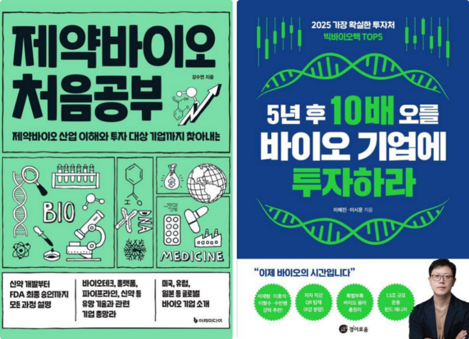 제약바이오 처음공부 + 5년 후 10배 오를 바이오 기업에 투자하라 (전 2권)
