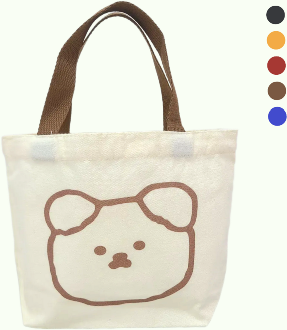 루&Home 미니 곰돌이 멍멍이 에코백 mini