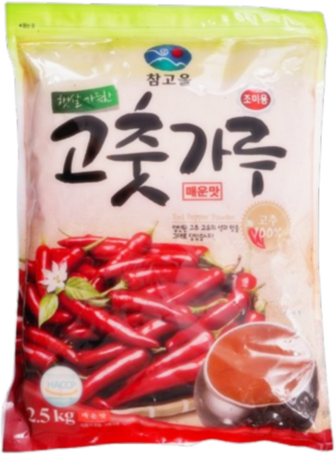 케이푸드_참고을 고춧가루 매운맛 중국산, 20개, 2.5kg