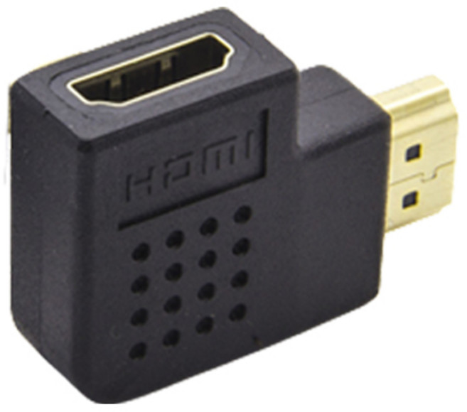 네츄럴파크 젠더/컨버터/케이블 HDMI DP MINI DVI VGA 영상 변환 정리 연장 해상도 화질 상향 듀얼, 14. 오른쪽 꺾임 HDMI 젠더, 1개