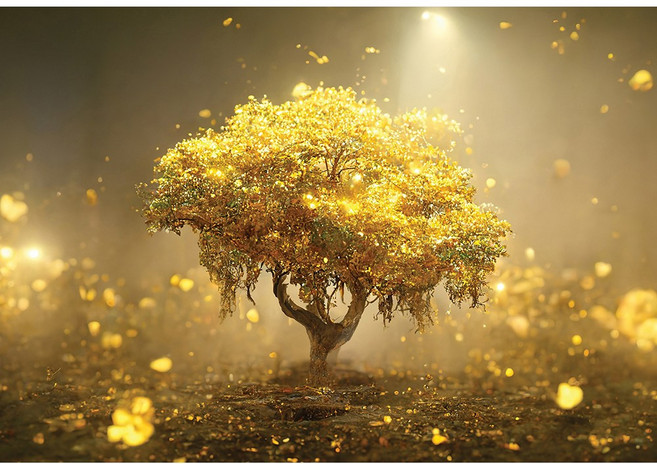 (PS) 직소 퍼즐, 1000피스, 환상적인 금나무, 1개