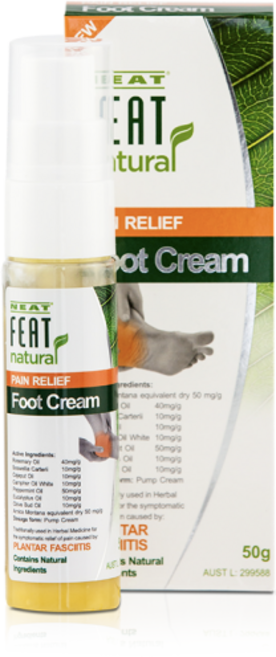 Neat Feat 천연 족부 진통제 족관절통 Natural Foot Pain Relief Herbal Remedy Foot Joint Pain, 1개, 50ml