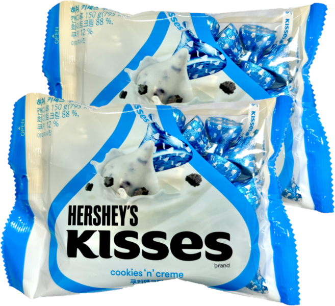 허쉬 키세스 쿠키앤크림, 150g, 2개