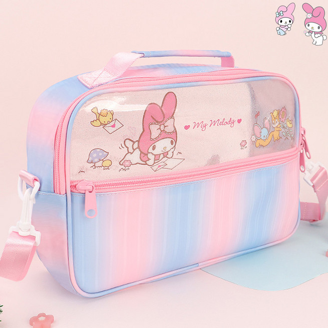 수영가방 마이멜로디 투명 사각 비치백 여아 주니어 초등 유치원 여성 워터백 방수가방 산리오
