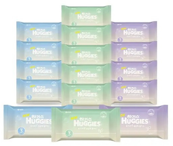 NEW 하기스 퓨어쁘띠 생분해 물티슈 20매 16입, 20, 1개