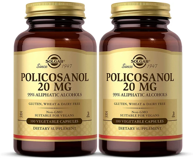솔가 폴리코사놀 20mg 100캡슐 x 2통 Policosanol, 100정, 2개 - 쿠팡