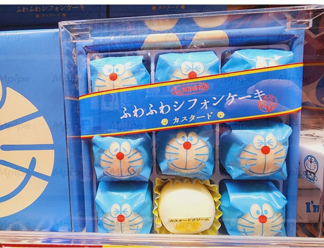 도라에몽 푹신푹신한 쉬폰 케이크 9개입, 1개, 35g