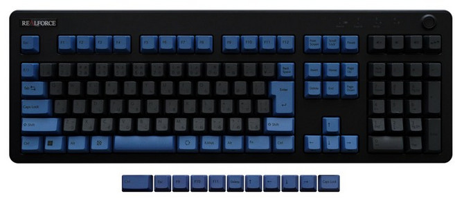 REALFORCE R3 R3S PBT M0316J 키보드 대응 키 캡 세트 타입 키 이외 다크 블루