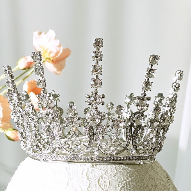 메리지엥 셀프 웨딩 티아라 왕관, 1개, 15. 오드리