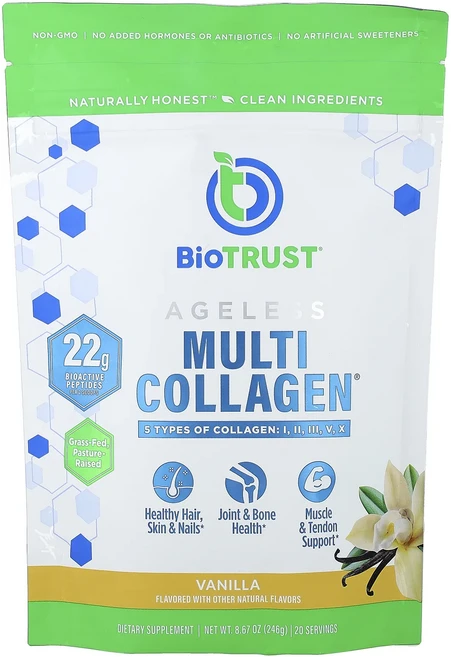몸관리하세요 겨울입니다 BioTRUST Ageless Multi Collagen® 바닐라 246g(8.67oz) 특별관리진행, BioTRUSTAgelessMultiCollagen바닐, 246g, 1개 - 쿠팡
