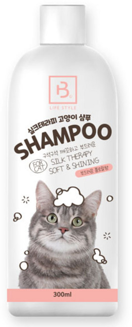 브리더 NEW 고양이샴푸 300ml 부드러운 플로랄향, 1개