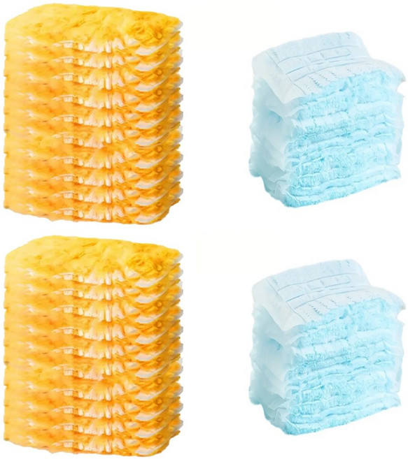 웰즈홈 더스터 먼지털이 정전기 청소포 브러쉬, 2. 리필 양면20P+단면20P, 1세트