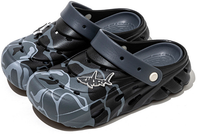 INSZEN 남성 카모 클로그 논슬립 EVA 샌들 슬리퍼