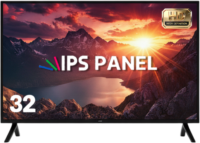 에어리브 32인치 LED HD TV 대기업 IPS 정품패널 에너지 효율 1등급, XP32H, 고객직접설치, 스탠드형, 81cm(32인치)