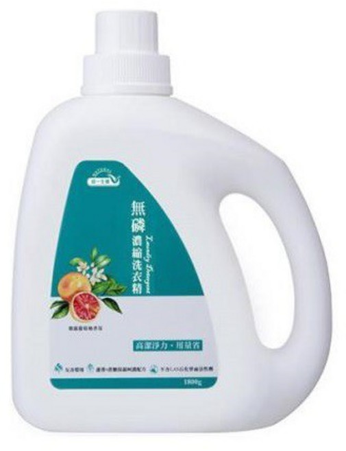 統一生機 無磷濃縮洗衣精 朝露葡萄柚 1800公克, 1個