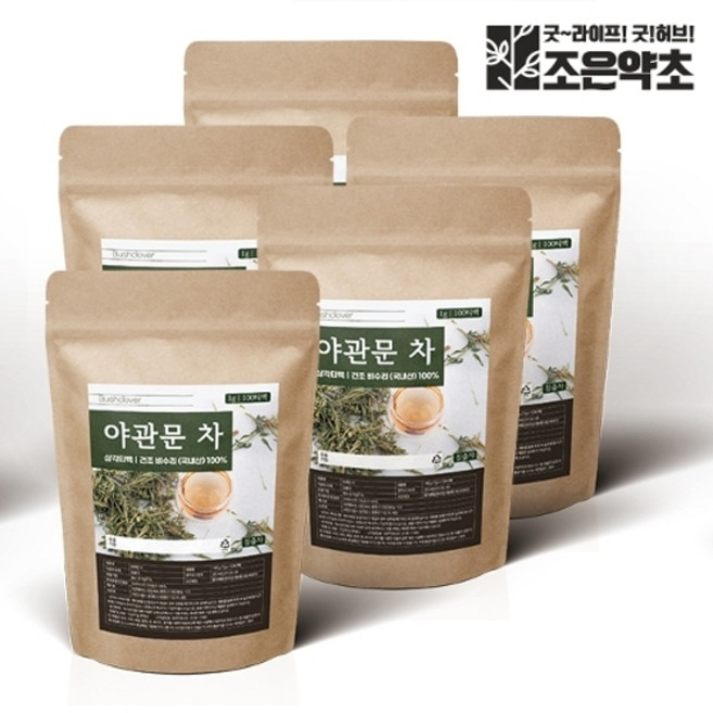 조은약초 야관문 야관문차 티백 1g x 100티백 (대용량) x 5, 100g, 100개, 선택완료