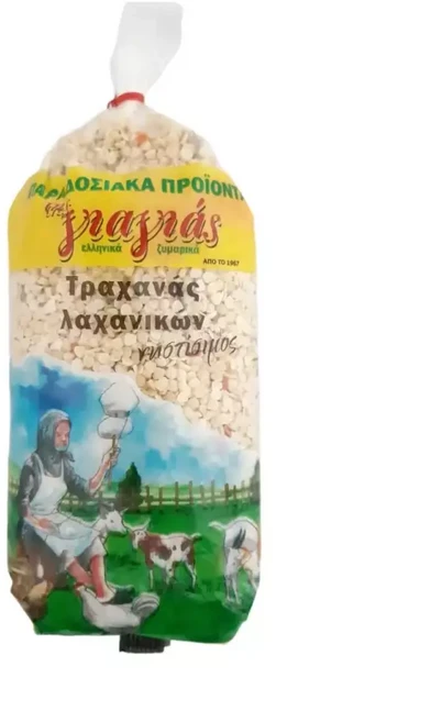 TIS GIAGIAS 야채 트라하나 - 야채를 곁들인 전통 그리스 발효 파스타 500g (식료 친화적인 니스티시모), 1개