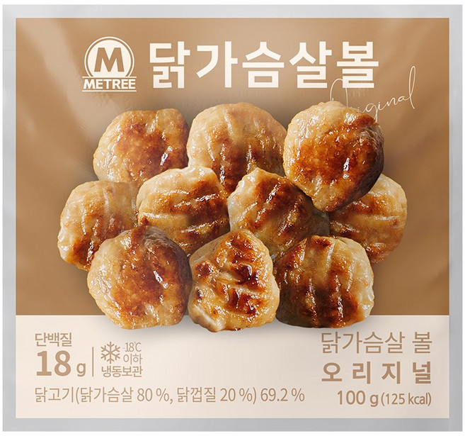 미트리 닭가슴살 볼 오리지널, 14개, 100g