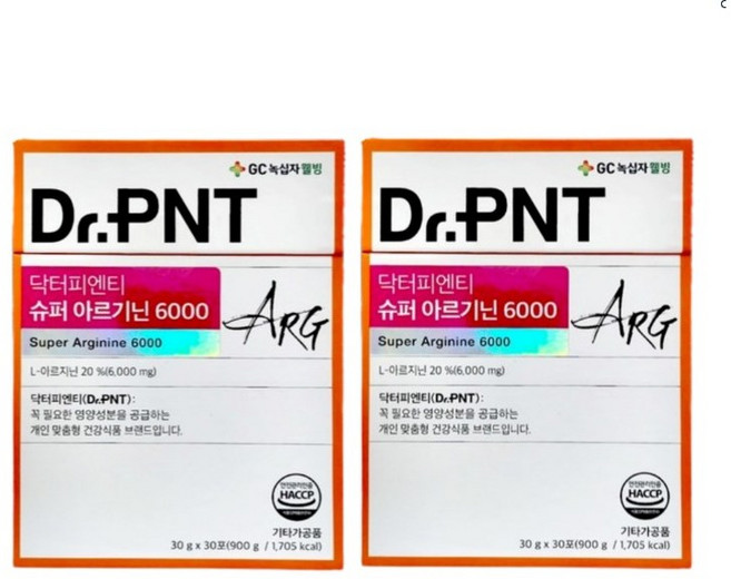 닥터피엔티 슈퍼 아르기닌 6000, 2개, 900g