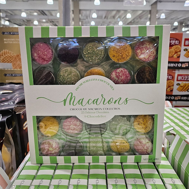 ICKX 벨지안 초코 마카롱 컬렉션 411g 달콤한 디저트 커피 간식 과자 밀크 초콜릿 대용량 초콜렛 코스트코, 1개, 1.58kg