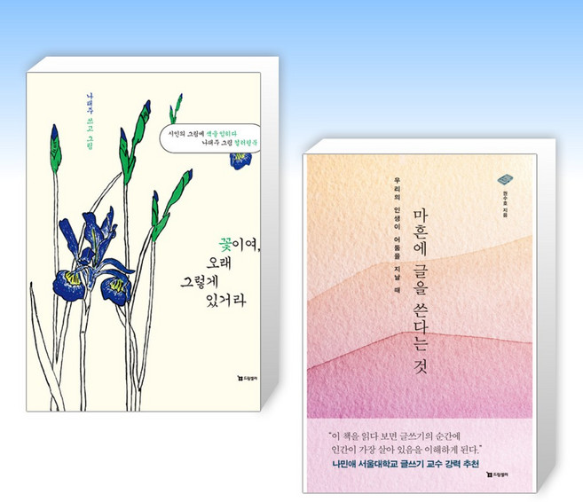(서울대 나민애 교수 글쓰기 추천도서) 꽃이여 오래 그렇게 있거라 + 마흔에 글을 쓴다는 것 (전2권)
