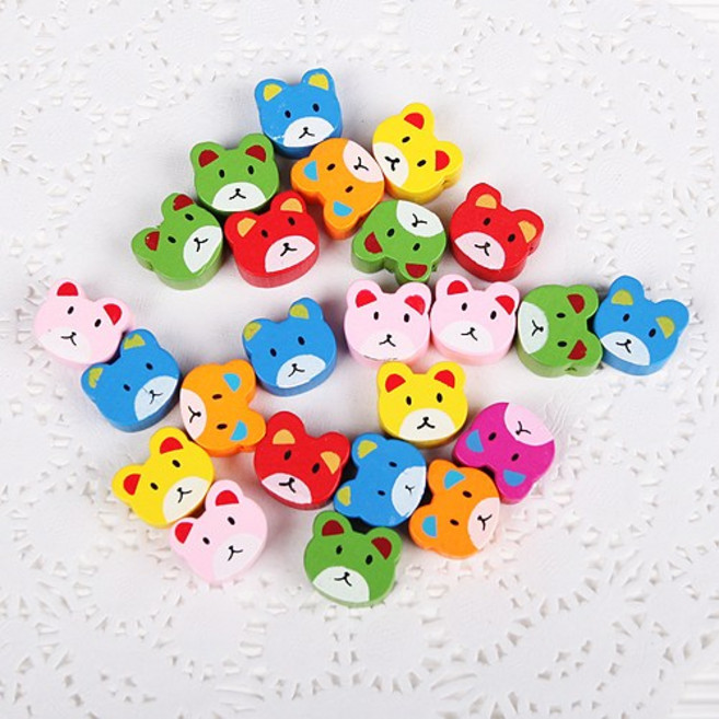 나무비즈 곰(100개)