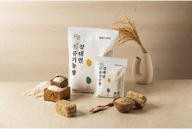 [우리원] 2025년산 강대인 유기농쌀 찹쌀 1kg, 1개