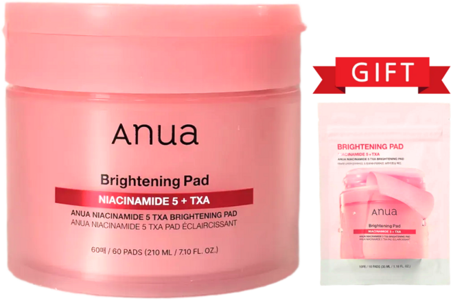 아누아 나이아신아마이드 TXA 브라이트닝 패드 /txa패드 10매 추가증정, 1개, 60매입