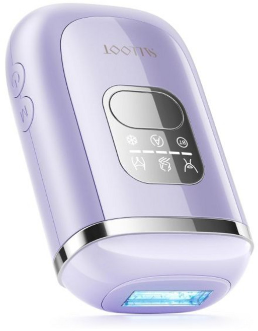 여성용 IPL 레이저 제모 듀얼 펄스 78W 강력한 22J 39°F 사파이어 아이스 쿨링 통증 없는 영구 제모기 미니 비키니 얼굴 다리 겨드랑이 여행 유선용 가정용, Purple