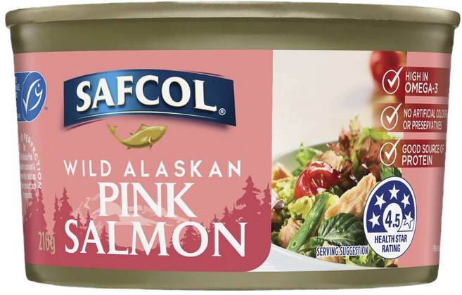 사프콜 와일드 알래스카 핑크 연어 살몬 210g Safcol Wild Alaskan Pink Salmon, 1개