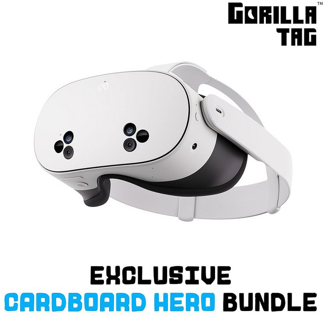 메타 퀘스트 3S 128GB VR 헤드셋 u2014 33% 더 많은 메모리 2배 그래픽 능력 와이어 없는 가상 현실 고릴라 태그 번들 및 40개 이상의 게임에 액세스, Meta Quest, 2 256GB (Batman Included)