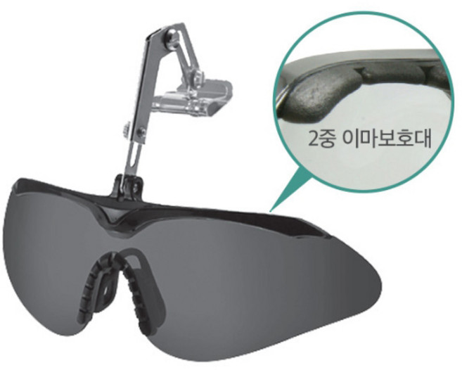 오토스 보안경 안전모결합형보안경 A-644XG (안전모장착형), 1개