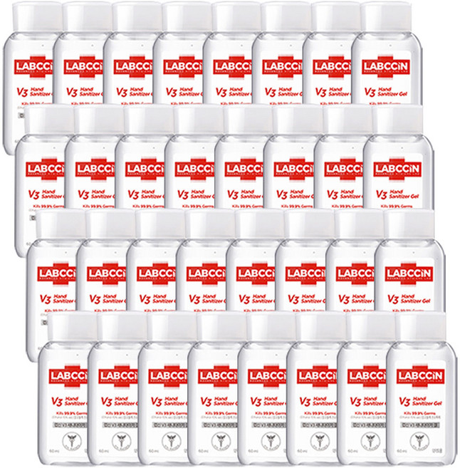 랩신 프레시 새니타이저 겔 손소독제, 60ml, 32개