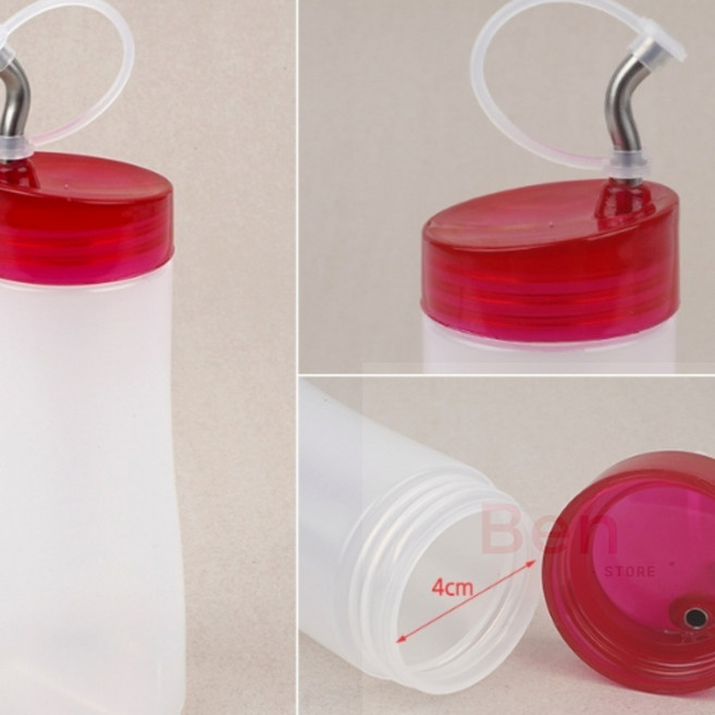 소스 양념병 280미리 겨자용기, 빨강, 1개