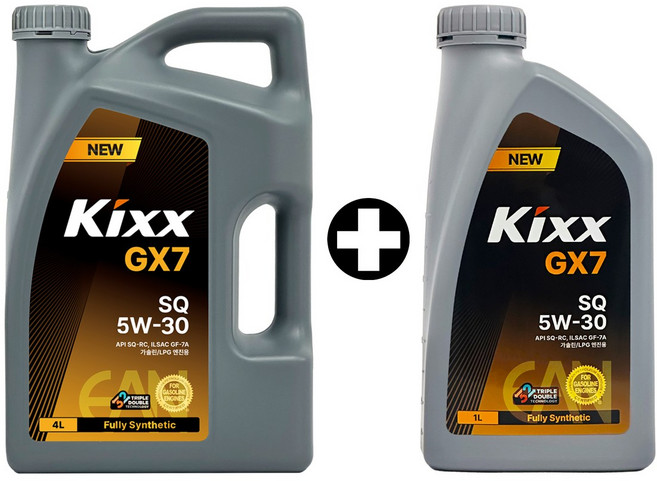킥스 GX7 SQ 5W30 5L SET (4리터+1리터) (구 G1 SP 5W30), 1개