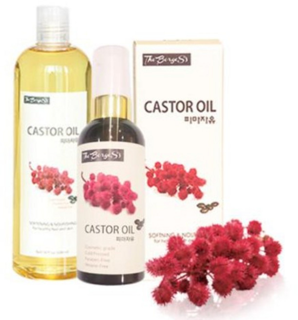 보르헤스 피마자오일 100ml + 마스카라솔3개 냉압착 정제 피마자유 아주까리기름 캐스터오일 속눈썹 두피 영양공급 머리카락영양제, 정제 피마자유 500ml + 마스카라솔 3개, 1개