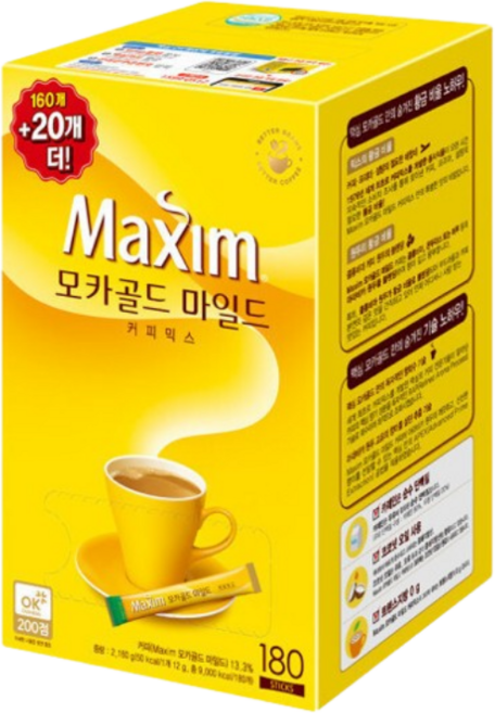 맥심 모카골드 마일드 커피믹스 180입 1박스