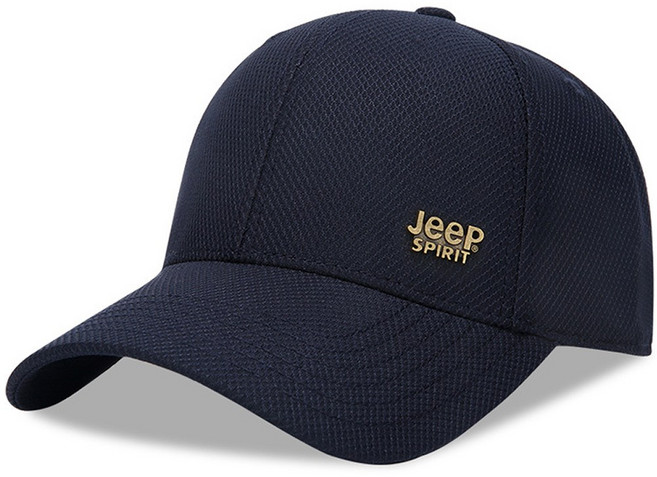 JEEP SPIRIT 스포츠 캐주얼 플랫 모자 CA0356, 네이비