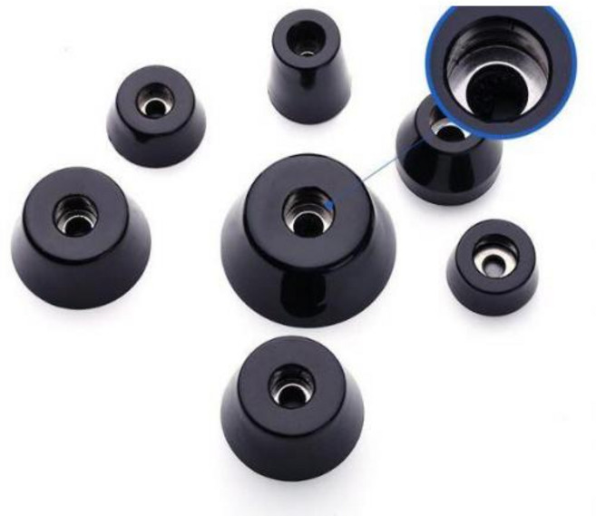 고무다리 논슬립 가구 의자 테이블 상자 충격 패드, 36x28x25mm 2개