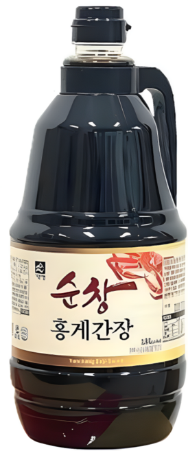 [국내산 홍게엑기스 함유] 기픈샘 순창 홍게간장 1.8L, 3개