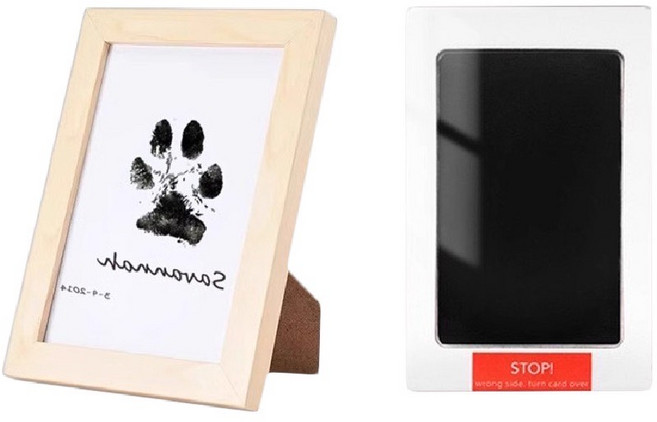 寵物不沾墨腳印拓印器/紀念印台, 黑墨, 1組