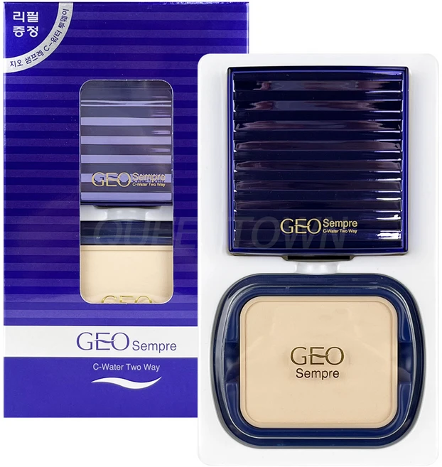 지오셈프레 C 워터 투웨이 케익 본품 10.5g + 리필 10.5g 세트, 23호, 1개 - 쿠팡