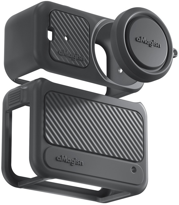 DJI 오즈모 나노 전용 실리콘 풀커버 케이스 렌즈캡 OSMO NANO, 클래식블랙, 1개