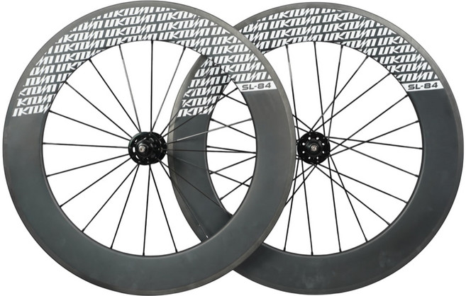 언노운 픽시 자전거 싱글 기어 SL-84 카본 휠셋 고정 기어 휠 세트