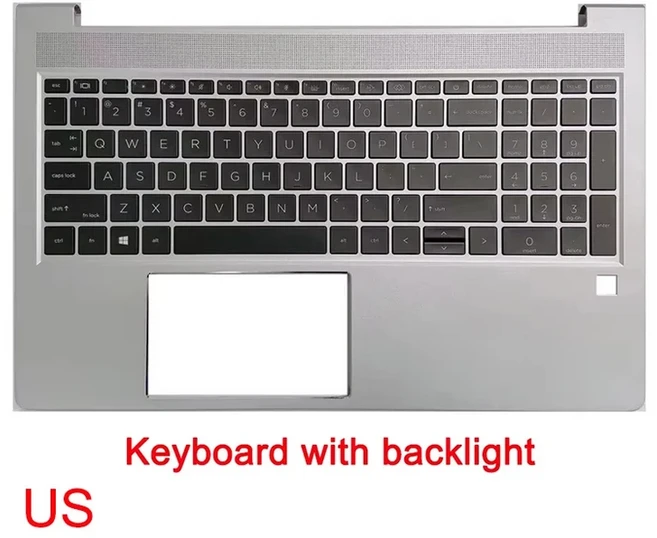 호환 PROBOOK 450 455 G8 ZHAN66 PRO 15 G4 US UK LA SP RU GR IT 키보드 노트북 팜레스트 케이스 쉘 M2174, 01 China Mainland, 05 With backlight US