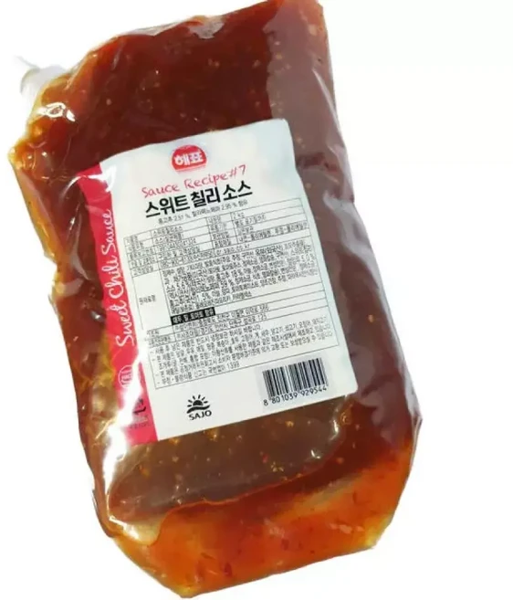 해표 스위트 칠리 소스 2kg 6개 매운맛, 1개