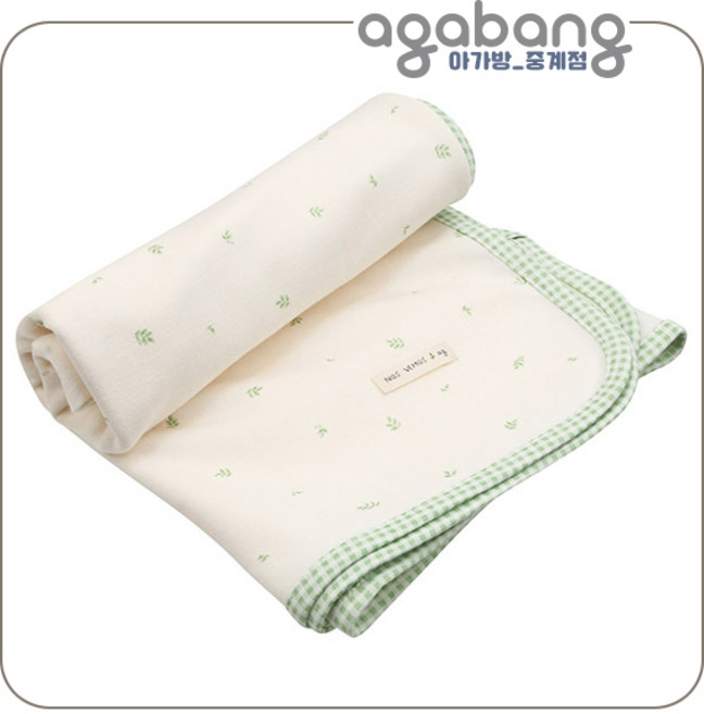 아가방 중계점 새싹 오가닉 속싸보 (CREAM) 잔잔하고 은은한 패턴 디자인 면소재 오가닉 속싸보