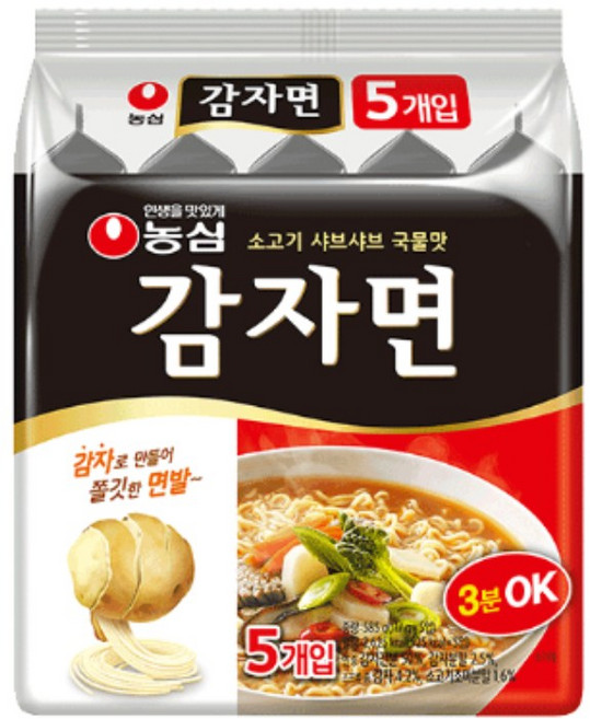 농심 감자면 117g 40개, 1박스