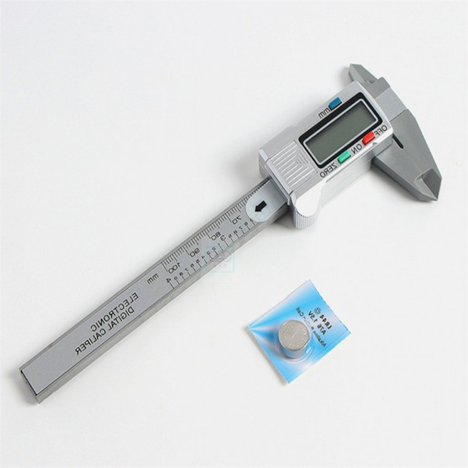 아서준 스토어 디지털 캘리퍼스 100mm 실버 태양광버니어켈리퍼스